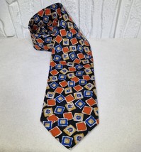 Vintage Bigotti Exclusive Tie Made in Italy – Retro Geometric Floral 90s... - $33.94 CAD