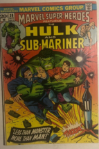 Marvel SUPER-HEROES #38 Hulk Namor, Sub-Mariner (1973) Marvel Comics Vg+ - £11.67 GBP