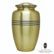 Large Adult Gold Cremation Urns for Human Ashes, Urn with Velvet Bag - $77.61