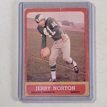 Jerry Norton 1963 Topps Card #83 Dallas Cowboy Philadelphia Eagles Creased - $4.96