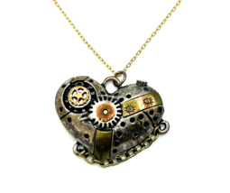 Bob Siemon Designs BSD Steampunk Heart Necklace - £17.40 GBP