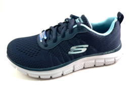 Skechers 150141 Navy/Aqua Air Cooled Memory Foam Lace Up Sneaker - $69.00