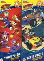 Disney Mickey &amp; The Roadster Racers - 24 Piece Tower Jigsaw Puzzle (Set ... - $14.84