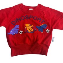 Vintage Fisher Price Dinosport Red Sweatshirt Size 24 Mo. - $19.79