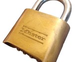 Combination Padlock 2&quot; inch Master Lock No 175D Used WORKING w Combo - $14.80