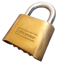 Combination Padlock 2&quot; inch Master Lock No 175D Used WORKING w Combo - £11.64 GBP