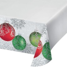 Elegant Ornaments Paper 54 x 102 Tablecover, Border Print Christmas - £6.94 GBP