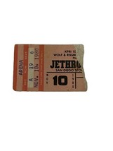 JETHRO TULL Concert Ticket Stub 11/10/1980 San Diego Sports Arena - $35.00