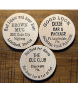 Clearwater, Fort Lauderdale, Lakeland, Florida FL Token Wooden Nickel Lo... - $20.22 CAD