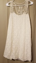 Maurices - Sleeveless Lined Dress Off White Lace Size M      *KT16/ - £11.67 GBP