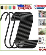 Polished Black Steel S Hooks (30 Pack) - Maximize Kitchen &amp; Garage Organ... - $23.90 CAD