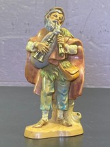 Fontanini Josiah Playing Bag Pipes Depose Italy Nativity 5&quot; Vintage 1993... - $15.84