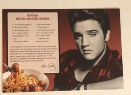 Elvis Presley Postcard Meatball And Spaghetti Recipe - $3.46