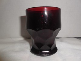 Anchor Hocking Royal Ruby:   Georgian (Honeycomb)  3 1/4&quot; Flat Tumbler -... - $10.00