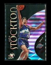 1998-99 Skybox Ex Century See Thru Holo Basketball Card #30 John Stockton Jazz - £7.93 GBP