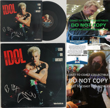 Billy Idol Steve Stevens signed Flesh for Fantasy album vinyl proof Beckett COA - £387.21 GBP