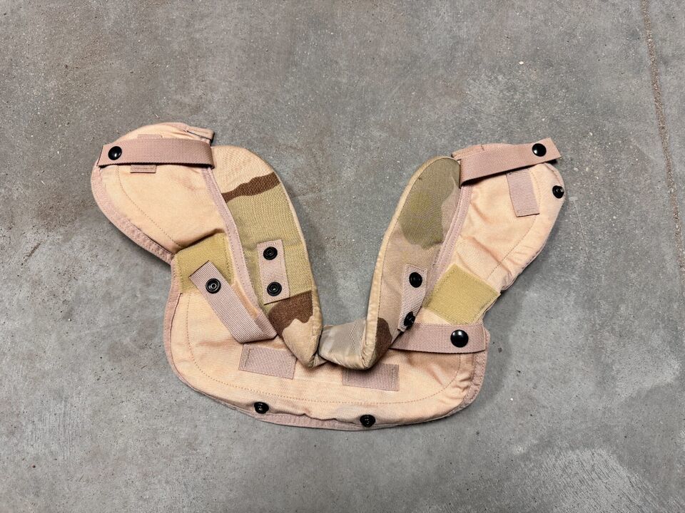 GENUINE USGI DESERT YOKE AND COLLAR PROTECTOR WITH INSERTS  - SIZE LARGE - $42.08