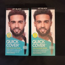 Quick Cover Hair Mustache Beard Permanent Hair Color Jet Black - £19.13 GBP