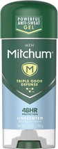 Mitchum Men Advanced Control Anti-Perspirant &amp; Deodorant Gel, Unscented, 3.4 Oun - £22.37 GBP