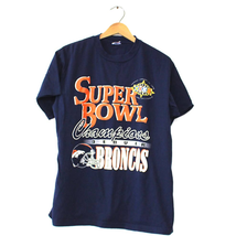 Vintage Denver Broncos Football Super Bowl Champions 1998 T Shirt Large - £21.30 GBP