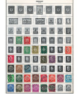 GERMANY 1922-38  Very Fine Used Stamps Hinged on List : 2 Sides - £2.07 GBP