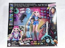 New! Monster High Doll Lagoona Blue Spa Day Playset With Hair Chalk - £29.31 GBP