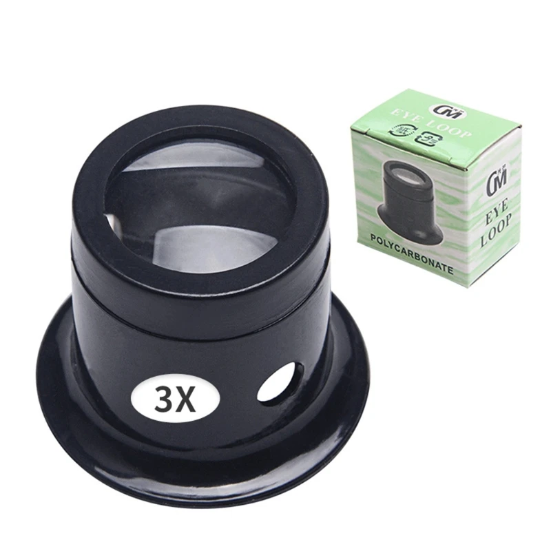 3X 5X 10X15X 20X Jewelers Eye Loupe Loop Magnifier Monocular Magnifying Gl for W - £129.24 GBP