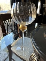 Union Street Glass &quot;Manhattan Gold&quot; Clear Gold Ball - Single Bordeaux Wine Glass - £137.16 GBP