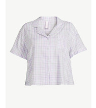 Joyspun Women&#39;s Woven Notch Collar Pajama Top Lavender Size Small S (4-6) - $14.01
