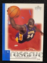 2001 Upper Deck UD Reserve #37 Shaquille O&#39;Neal Lakers - £2.37 GBP