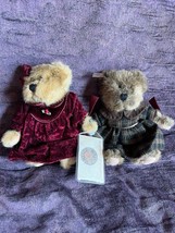 Lot of Small Russ Vintage Edition Brown Plush in Red Velvet or Brown &amp; Black - £11.77 GBP