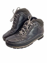 Timberland Hiking Boots Lace-up Mens 13M Black Leather Work 85150 ACT Technology - £26.59 GBP