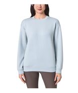 Mondetta Womens Sweatshirt Blue Crewneck Stretch Pockets Fleece Active Cozy - $679.55 MXN