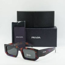 PRADA PR06YS 06V5S0 Abstract Orange/Dark Grey 53-21-145 Sunglasses New Authentic - £180.11 GBP