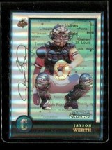 Vintage 1998 Bowman Chrome Refractor Baseball Card #81 Jayson Werth Orioles - £11.63 GBP