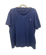 POLO RALPH LAUREN Men&#39;s Short Sleeve Solid BLUE Crew Neck T-Shirt Logo L... - $15.40 CAD