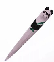 Panda Wooden Pen Hand Carved Wood Ballpoint Hand Made Handcrafted V10 - £6.25 GBP
