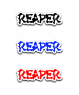 Reaper Decal - Three Color Choices - £7.07 GBP
