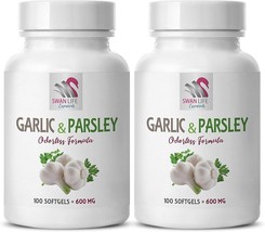 parsley flakes - GARLIC AND PARSLEY - dried parsley flakes 2 Bottle 200 Softgels - $31.49