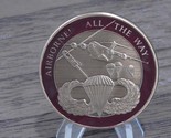 Vintage US Army Airborne All The Way Challenge Coin #788U - £14.94 GBP