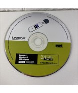 Linksys Compact Wireless-G USB Adapter WUSB54GC Installation CD Setup Wi... - $4.46