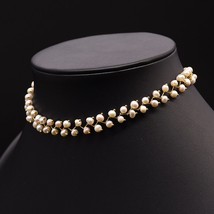 GLSEEVO Natural Fresh Water Pearl Choker Necklace For Women Wedding Engagement H - £29.89 GBP