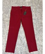 Zac &amp; Rachel Women&#39;s Bloody Red Pants Size 14 Stretch Straight Leg Trous... - €20,56 EUR