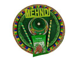 Handmade Decorative Mehandi Thali/Platter Thali, Mehndi Thali,Puja,Uptan... - £19.61 GBP