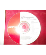 COMPAQ 5017 Flat Panel Monitor CD Software and Reference Guide start up ... - $5.32 CAD