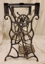 Rare Antique 1880s Art Nouveau Treadle Sewing Machine Cast Iron Table Base Legs - £183.07 GBP