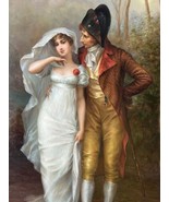 Fine Original Oil on Canvas Napoleon & Josephine Early Years Wood Framed