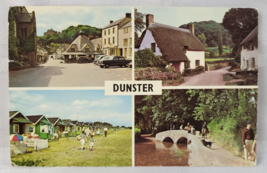 1972 Dunster Somerset Bridgwater England Postcard Vintage Retro Mail Stamped - £10.21 GBP