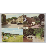 1972 DUNSTER SOMERSET BRIDGWATER ENGLAND POSTCARD VINTAGE RETRO MAIL STA... - £10.26 GBP