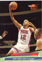 M) 1992-93 Fleer Ultra Basketball Trading Card Tate George #315 New Jers... - $1.97